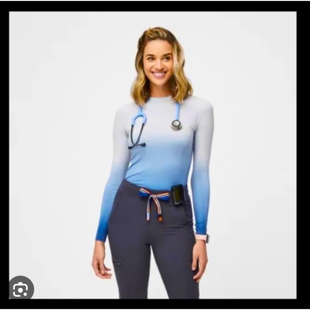 Figs XS blue ombré under scrub